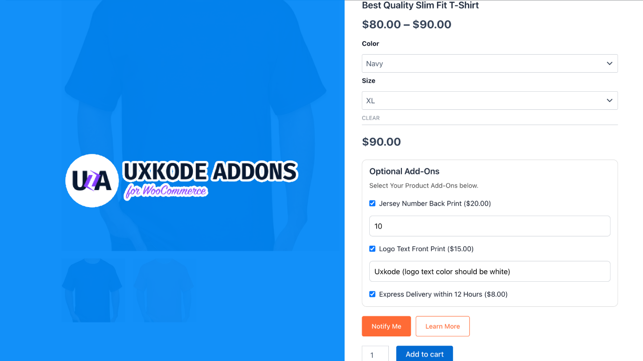 Uxkode Product Addons for WooCommerce
